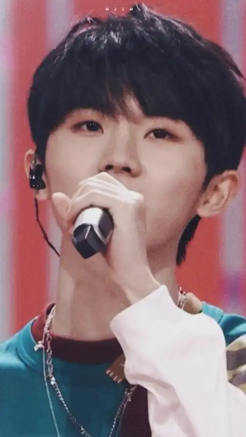 马嘉祺舞台上手捧鲜花