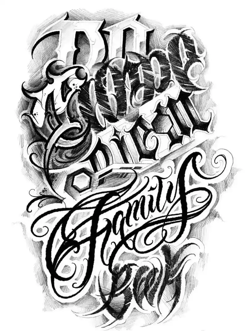 花体字合集#纹身 #纹身素材 #花体字设计 #奇卡诺花体字设 - 抖音