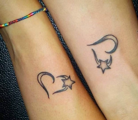 情侣纹身图案,手臂上超有爱的情侣小纹身