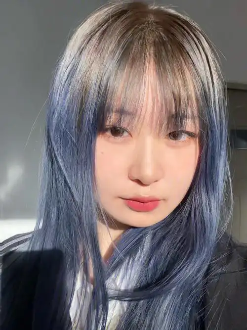 一个超持久蓝色头发掉色记录