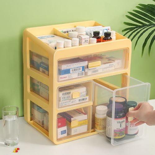 家中常备家用药箱家庭装大容量多功能药品药物多层医药箱分类收纳