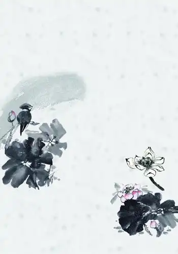 古风水墨背景装饰设计模板素材