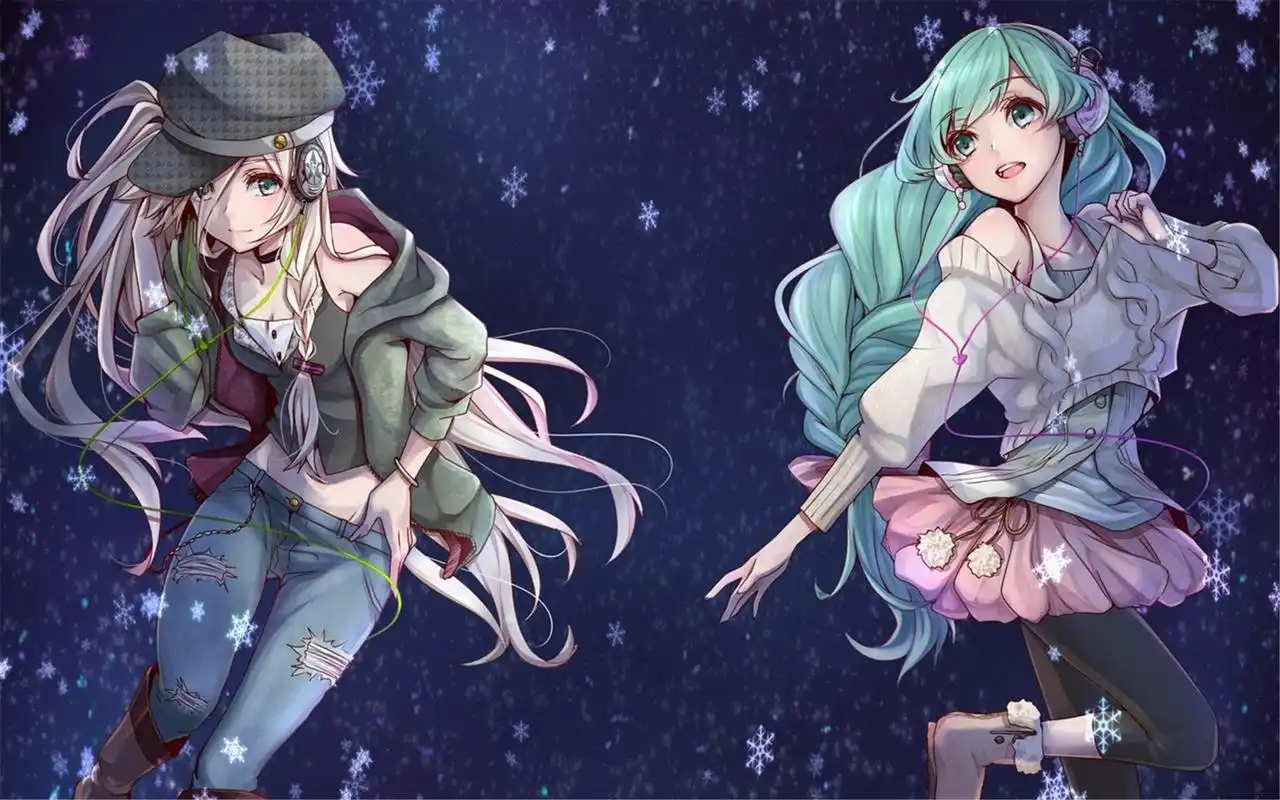 精美手绘卡通二次元软妹子唯美小清新桌面壁纸一