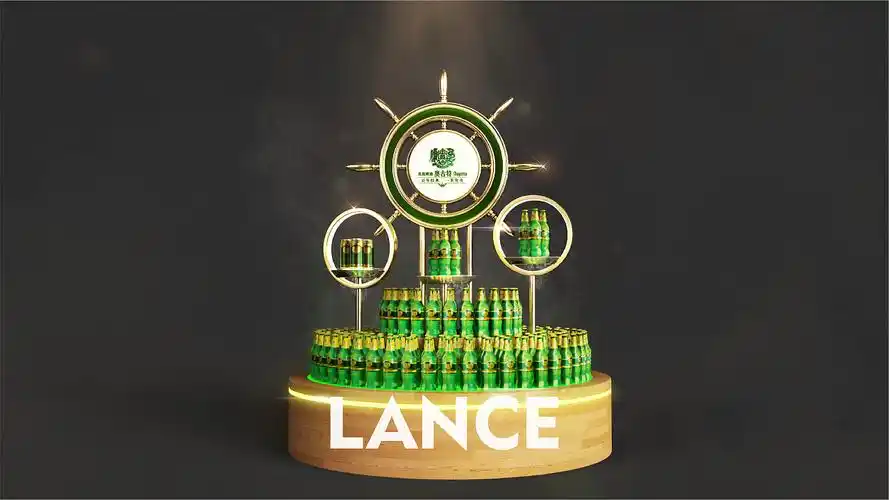 青岛啤酒堆头设计-奥古特-崂山-纯生-轻零