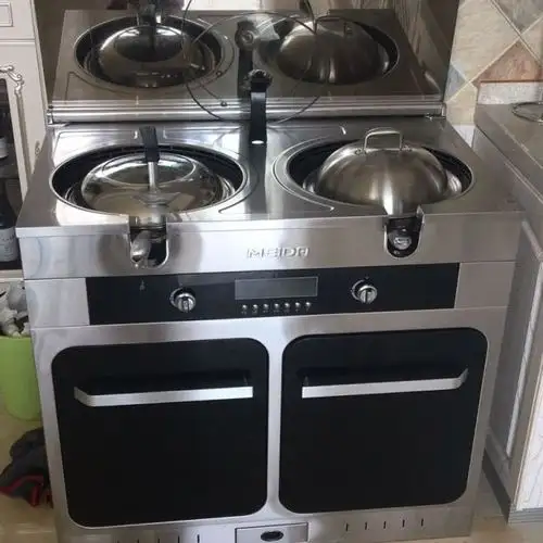 美大meida1205e世纪经典集成灶环吸下排烟机灶具双气天然气液化气集成