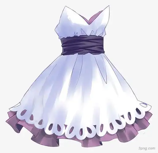 白色裙子png素材透明免抠图片-其他元素