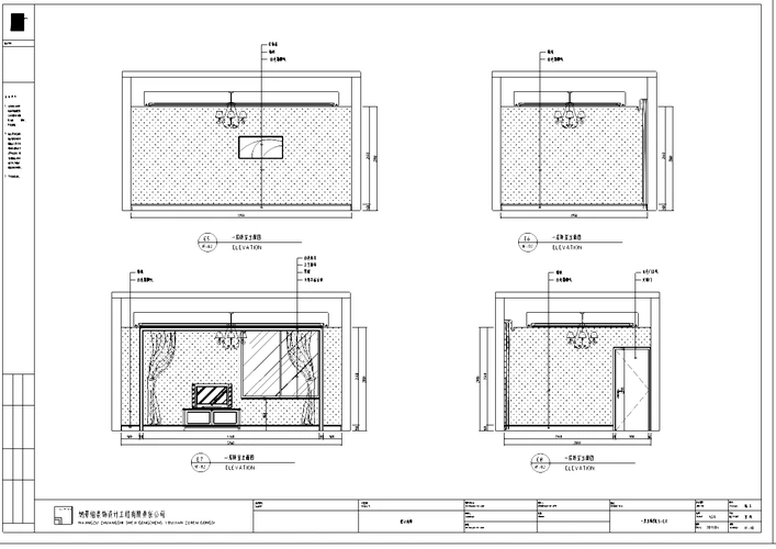 望江府邸欧式风格别墅室内设计施工图及效果图-室内装修户型图-筑龙室