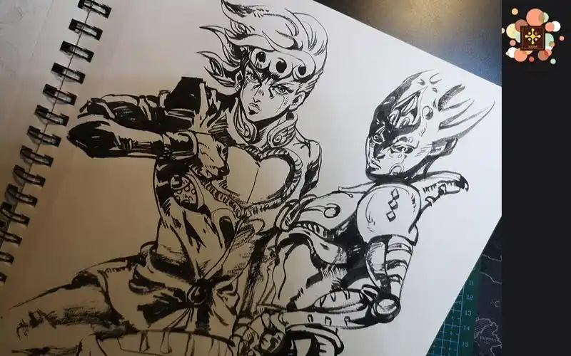 【梵米艺画】【速写】jojo-最燃名场面!毛笔茸见过么?