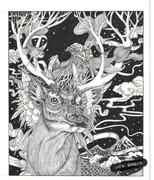 动物题材黑白装饰画如何表现