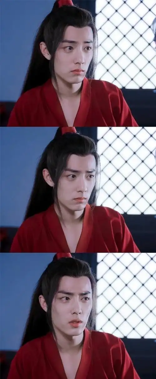 陈情令#人间绝色红衣羡一眼万年的惊艳#肖战