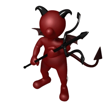 拿着叉子的魔鬼