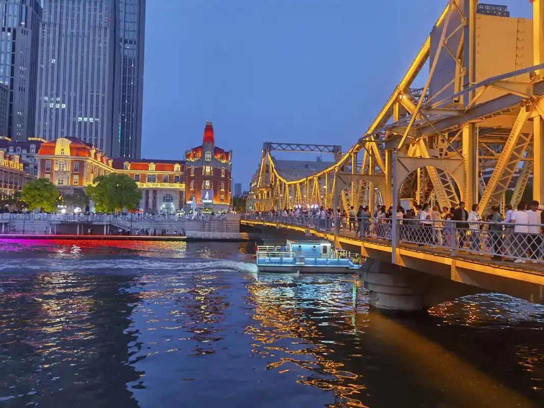 天津海河夜景