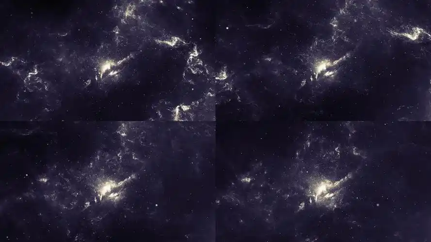 【原创】4k大气震撼抒情黑白宇宙星云穿梭