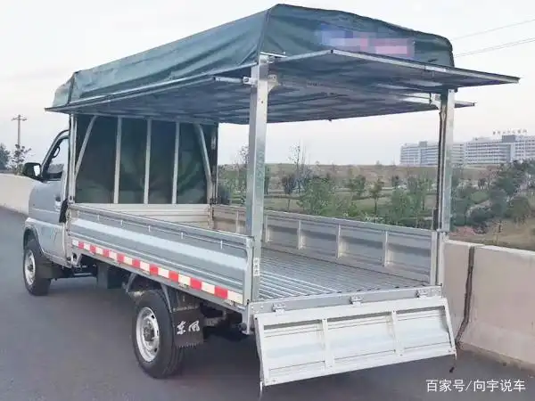 载货车加装车棚变身售货车地摊创业入门车型