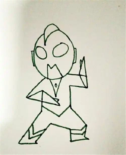 学画奥特曼简笔画-露西学画画