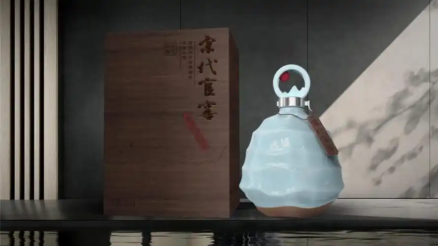 白酒包装丨宋代官窖封坛寄情山水