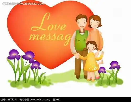 幸福一家三口简笔画男宝