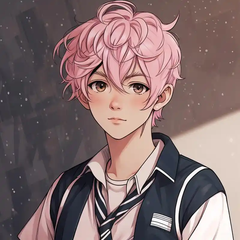 这些粉毛动漫男性角色头像真是太帅了!你喜欢哪一个呢?快来告诉我吧!