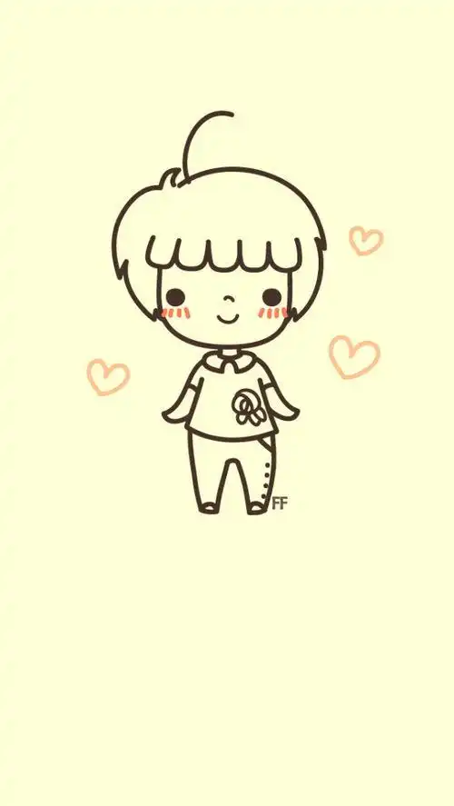 小男孩简笔画图片大全 调皮小男孩简笔画图片大全