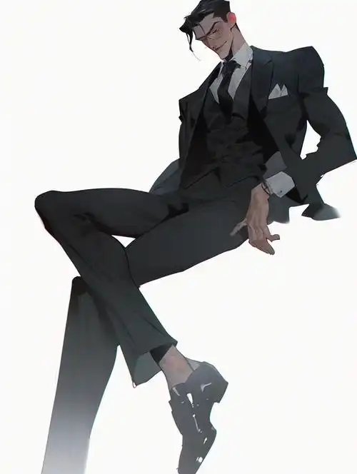 绘画素材1000西装革履男士服装参考合集