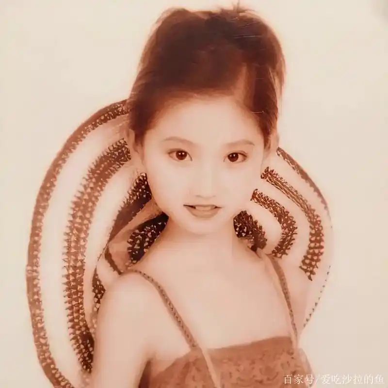 景甜童年照,真的好好看哦