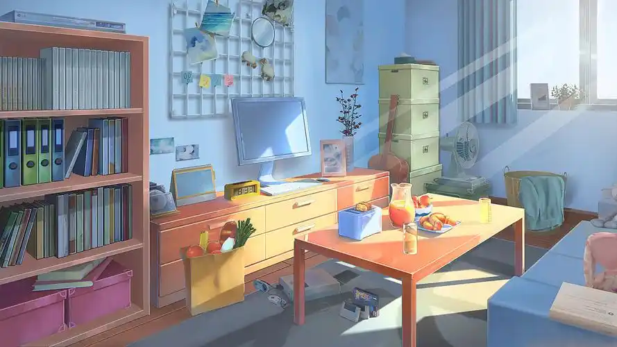 日系场景——家中客厅|插画|创作习作|老菜馆_原创作品-站酷zcool