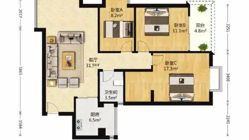 汇港名苑户型图