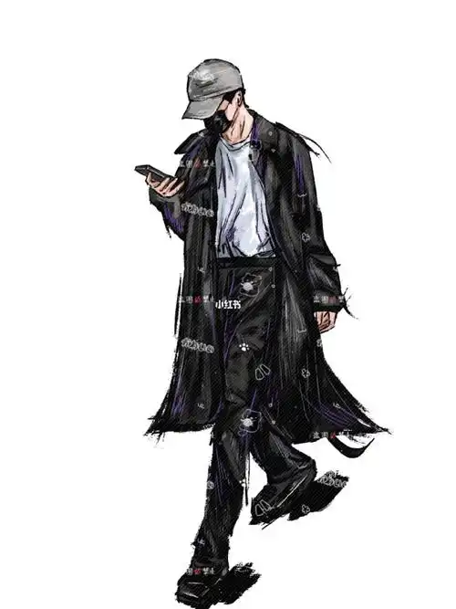 商 #tnt时代少年团  #马嘉祺  #马嘉祺风衣  #速写 #随心配