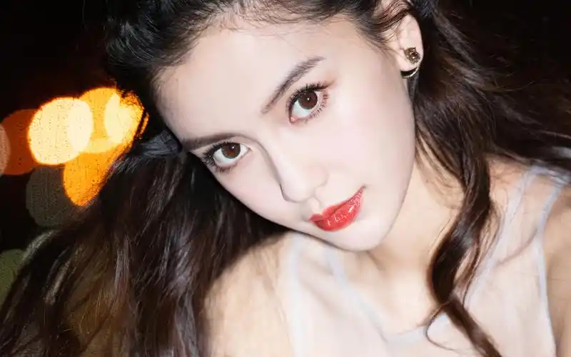 angelababy浅色纱裙性感图片桌面壁纸高清大图预览1920x1200_大陆明星