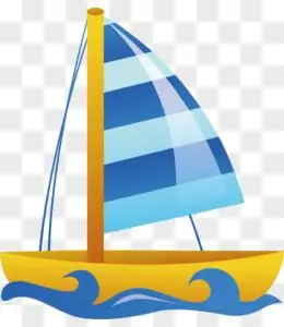 卡通帆船