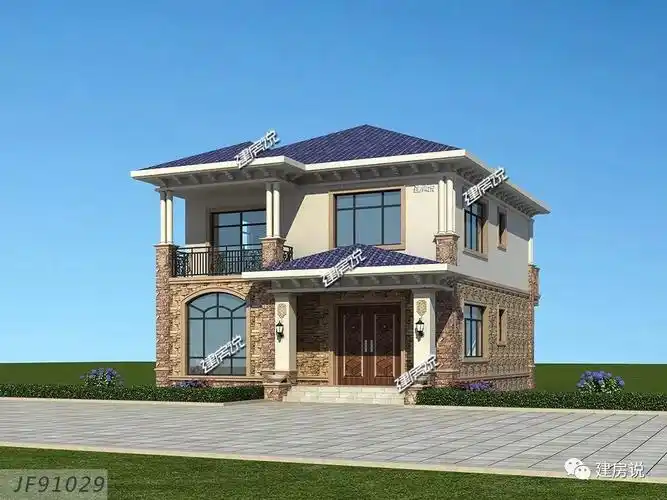 【建房】占地120平二层简欧式别墅,老家有宅基地的朋友有福了