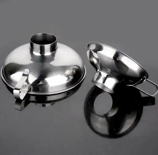 艺呈铁漏斗防溅注水便携辅助工业用圆形金属漏嘴多功能油漏加大号架子