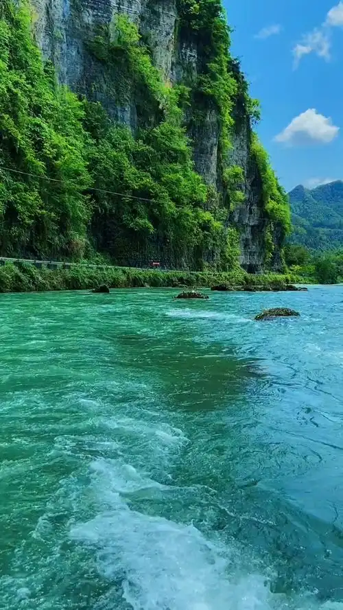 湘西:德茹村自然景色,青山绿水.