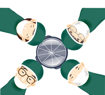 卡通正在手术的医生