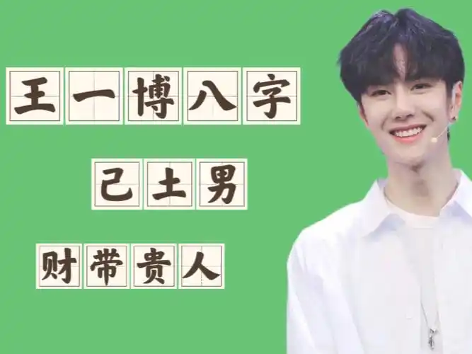 八字案例|己土男|王一博:逆境中突围的真酷盖