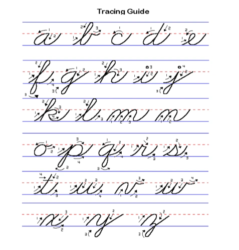 圆体--英文书法教程