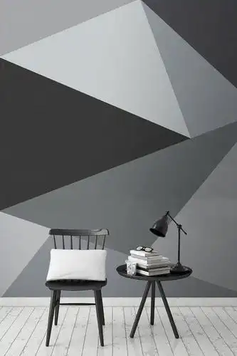 高级的几何彩色墙面色彩涂料,想知道用什么做的吗?