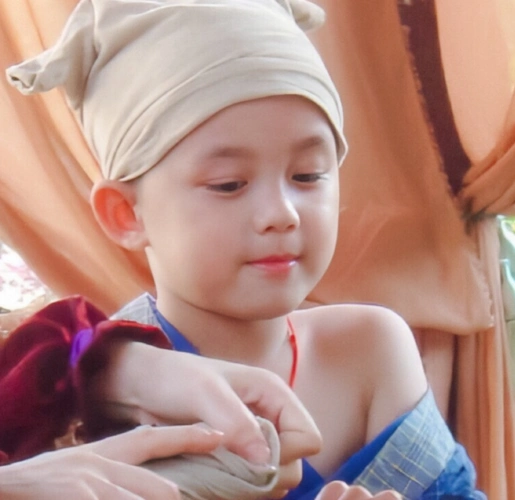 用ai修复后的吴磊童年照不愧是吃可爱多长大的崽