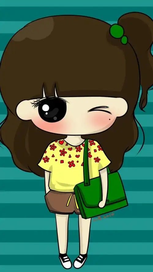 iphone壁纸萌物可爱背景女孩小希