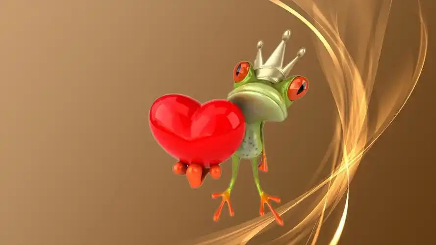 android安卓动漫 卡通 3d 青蛙王子 爱心高清手机壁纸免费下载,安心市