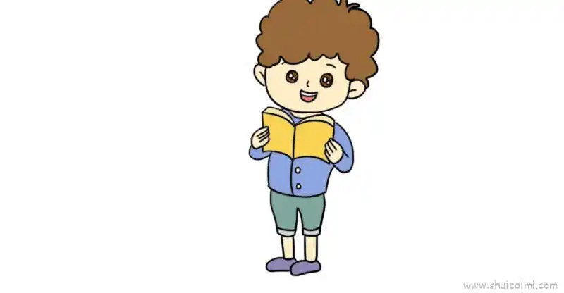 人物男孩儿童画怎么画 人物男孩简笔画步骤