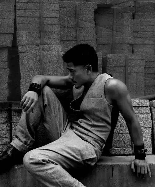 郭富城黑白写真图片