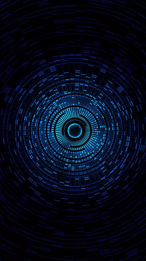 蓝色科技感光效商务h5背景 - 当图网