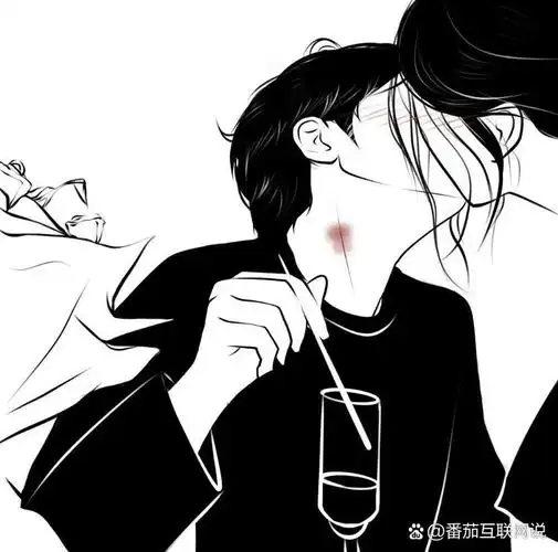 黑白简约高冷情侣头像