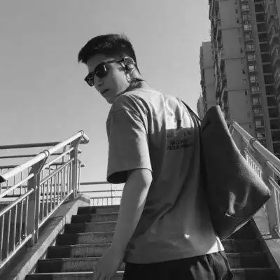 黑白头像深情男生霸气冷酷图片