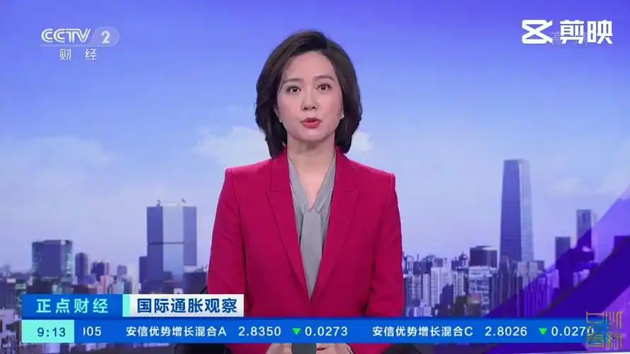 央视财经频道主持人张静首秀上午档的《正点财经》