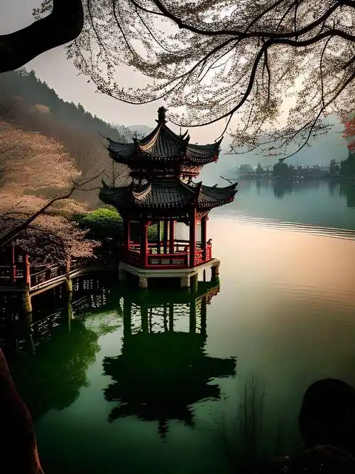 江南亭台楼阁绝美壁纸合集_诗情画意_园林_烟雨