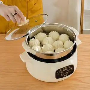 平底电炒锅汤锅家庭一体电锅煮面锅火锅小功率电煮锅学生宿舍通用