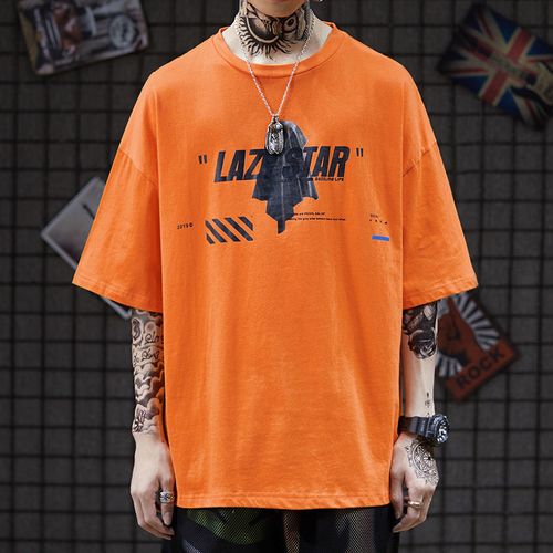 超火cec短袖男滑板高街个性印花宽松oversize丧系衣服潮牌嘻哈t恤