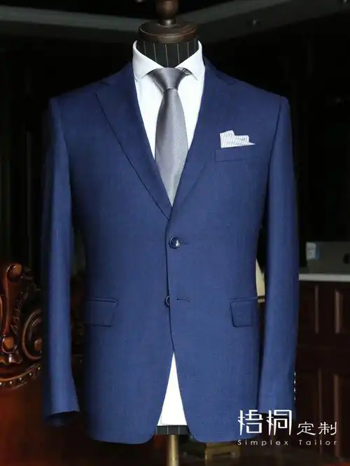 西服定制i蓝色婚礼西服